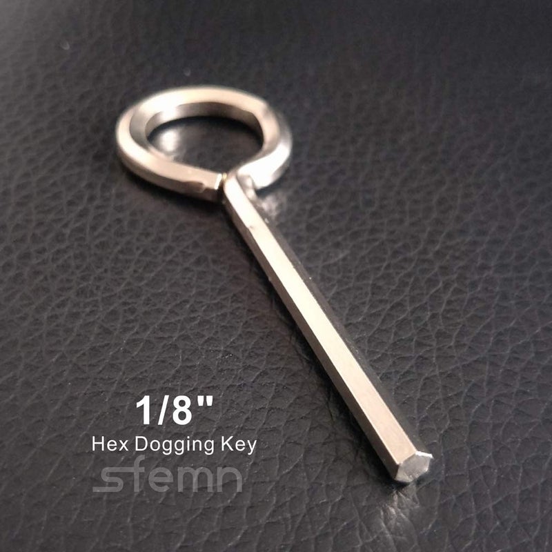 Sfemn 1/8â€ Standard Hex Dogging Key with Full Loop, Allen Wrench Door Key for Push Bar Panic Exit Devices, Solid Metal - 10 Packs - Image 2